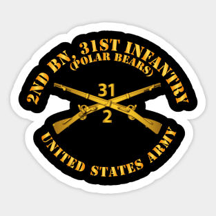 2nd Bn 31st Infantry Regt - Polar Bears - Infantry Br Sticker